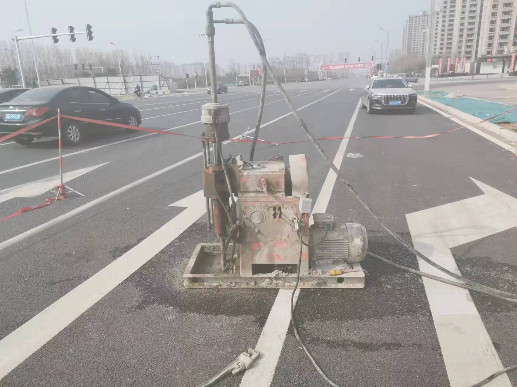 青松路街道路基沉降注浆灌浆